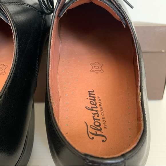 Mens 10D Black Florsheim Postino MT Oxford Dress Shoes Formal Wedding Business main image 13